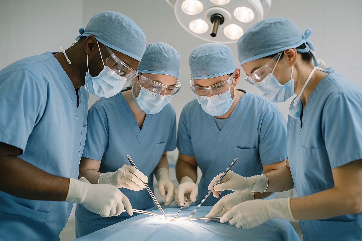 KI-generierte Chirurginnen und Chirurgen